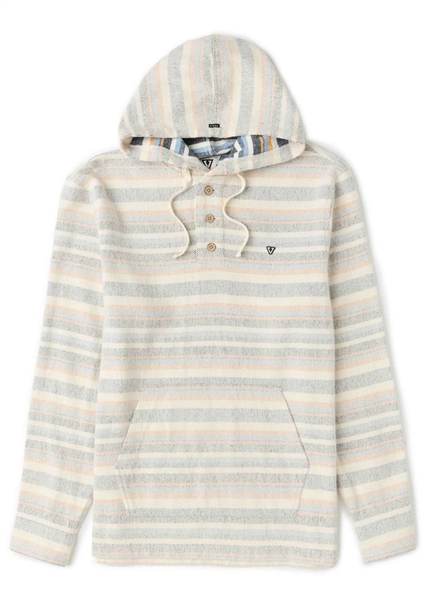 Vissla Descanso Hooded Popover Hættetrøje - Bone 